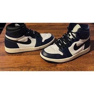 Air Jordan 1 Retro High OG Midnight Navy White Black Mens Size 9.5